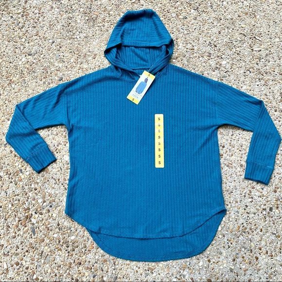 NWT Chaser Thermal Waffle Knit Hoodie Size S - Picture 1 of 11